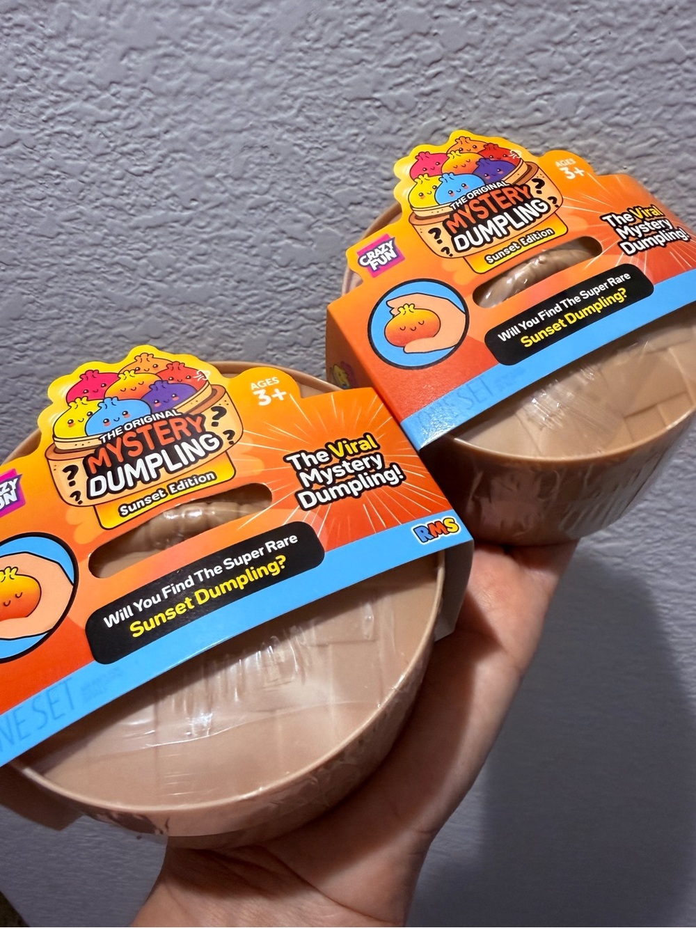 The Viral Mystery Squishy Dumpling Sunset Edition - RMS. Bundle of 2. New